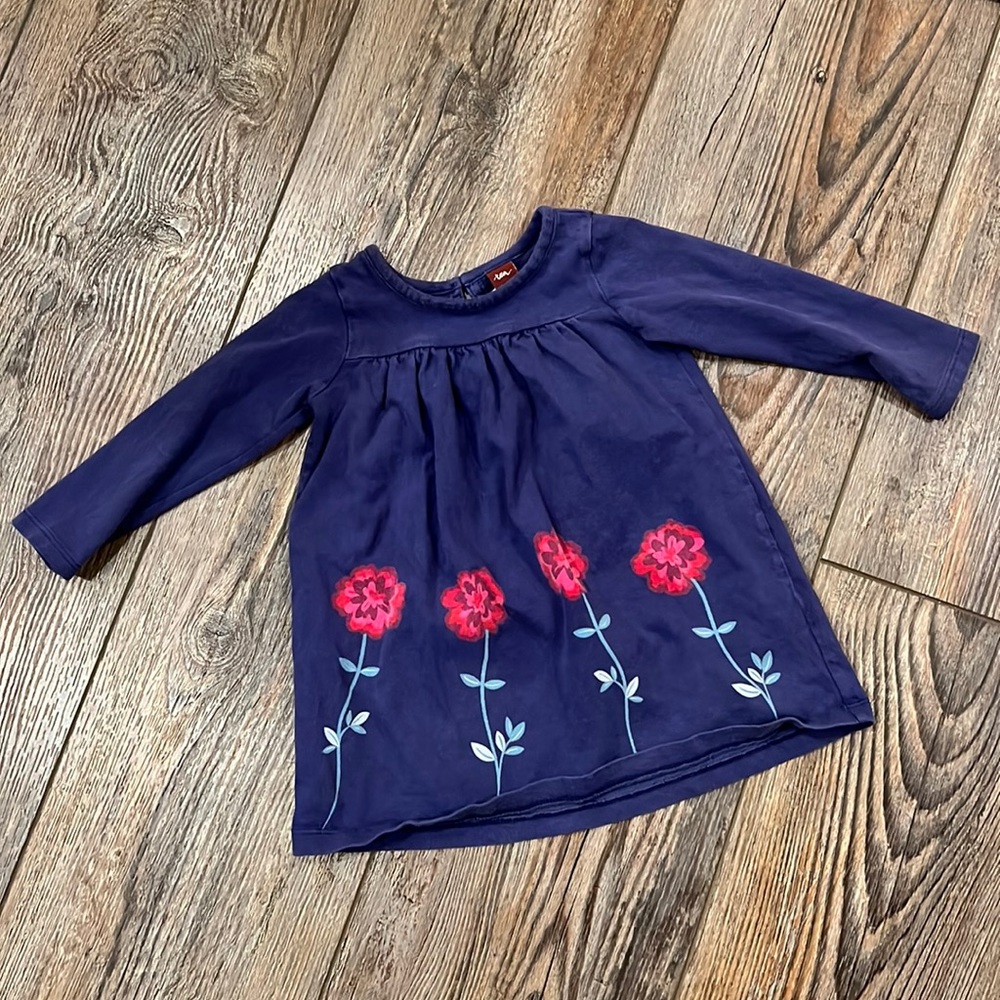 Tea purple flower dress